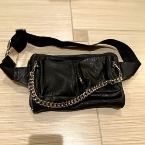 🆕 Intermix Leather Fanny Pack or Crossbody Purse
